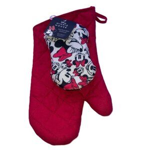 Disney MINNIE MOUSE Oven Mitt and Microfiber Dish Sponge 2 Piece GIFT SET